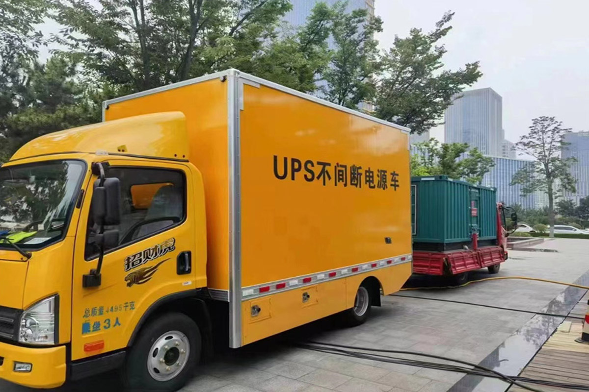 准格尔发电机租赁施工现场