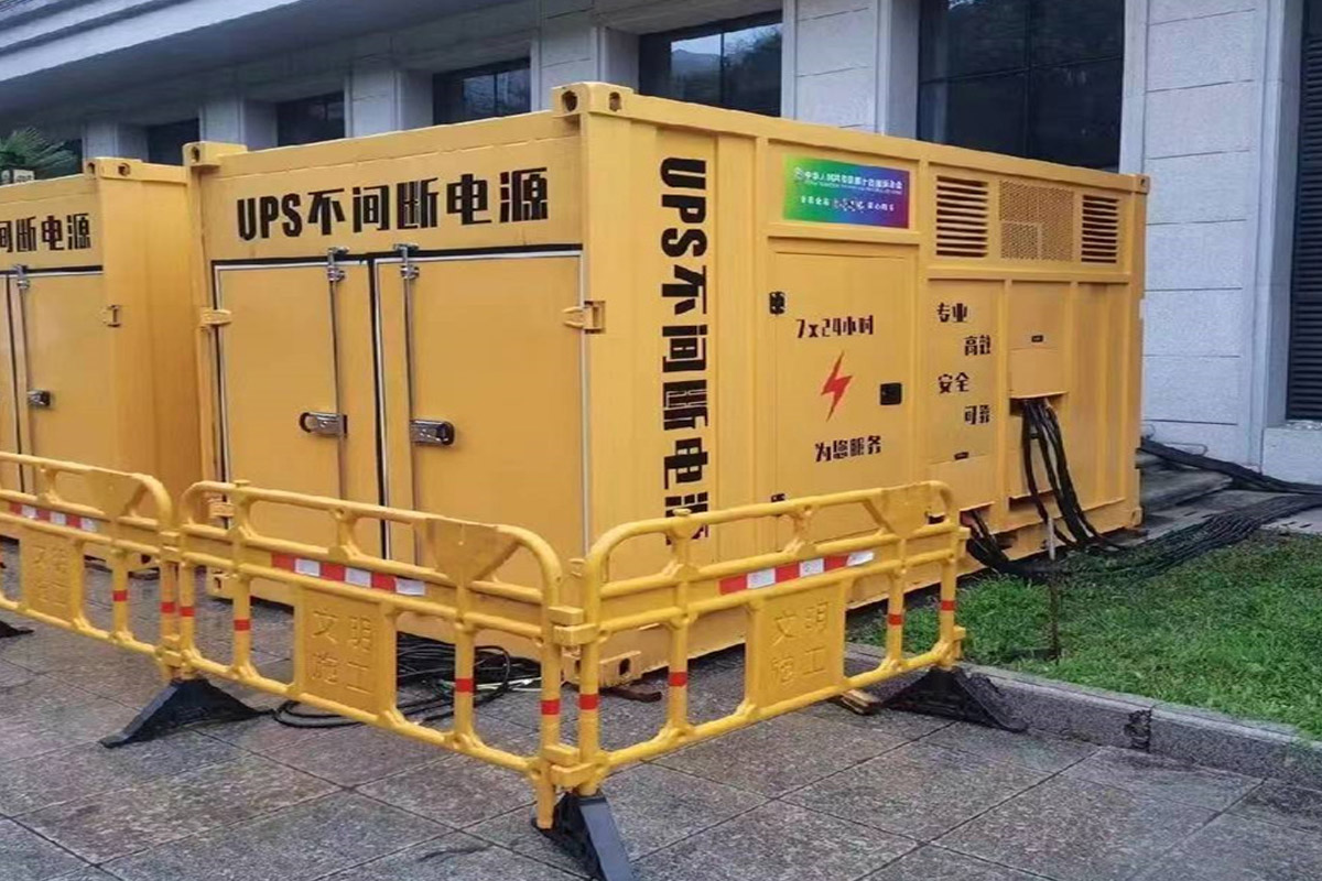 准格尔发电机租赁施工现场