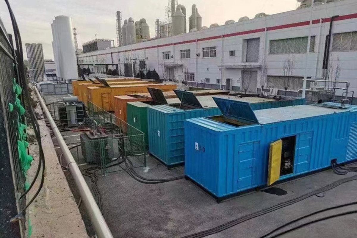 准格尔发电机租赁施工现场
